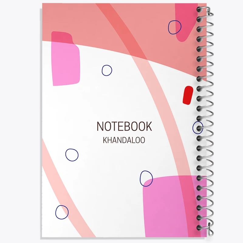 دفتر نت موسیقی 50 برگ خندالو مدل انتزاعی کد N155