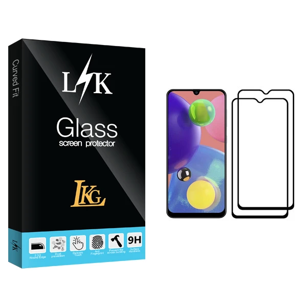 محافظ صفحه نمایش ال کا جی مدل LK Glass مناسب برای گوشی موبایل سامسونگ Galaxy A70s بسته دو عددی