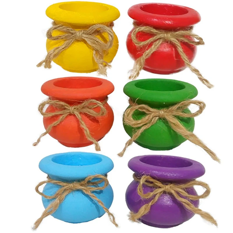 جاشمعی مدل گلدان کد 6 بسته 6 عددی