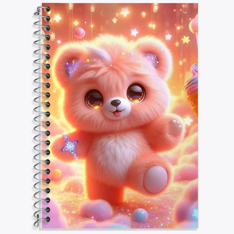 دفتر لغت 50 برگ خندالو طرح خرس کیوت کد F5458