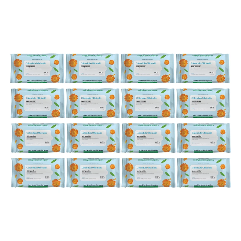 دستمال مرطوب بیول مدل Calendula مجموعه 16 عددی