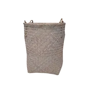 سبد حصیری مدل استوانه ای کد 38-50