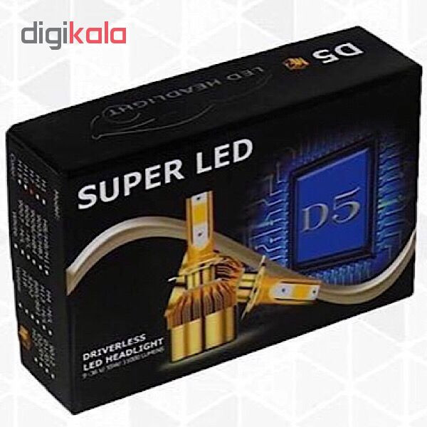 هدلایت لامپ موتورسیکلت D5 مدل H4