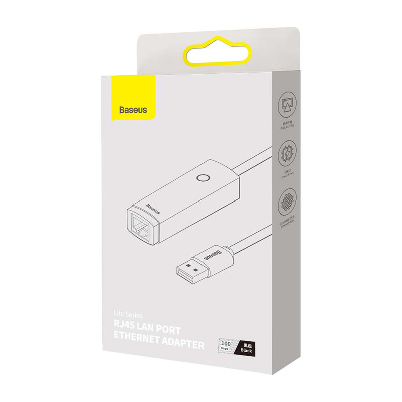 مبدل USB به LAN باسئوس مدل WKQX0000 100Mbps