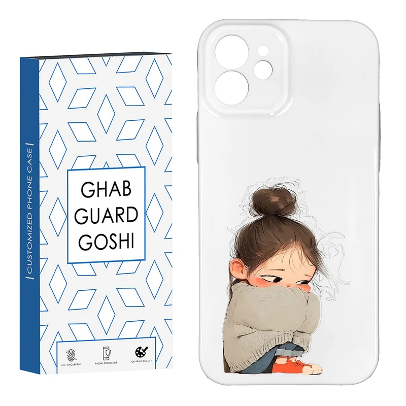 کاور قاب گارد گوشی طرح فانتزی دختر ملوس کد HARD-04   مناسب برای گوشی موبایل اپل IPHONE 12