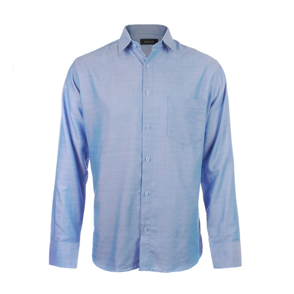 پیراهن آستین بلند مردانه ناوالس مدل Pk3-8020-BL