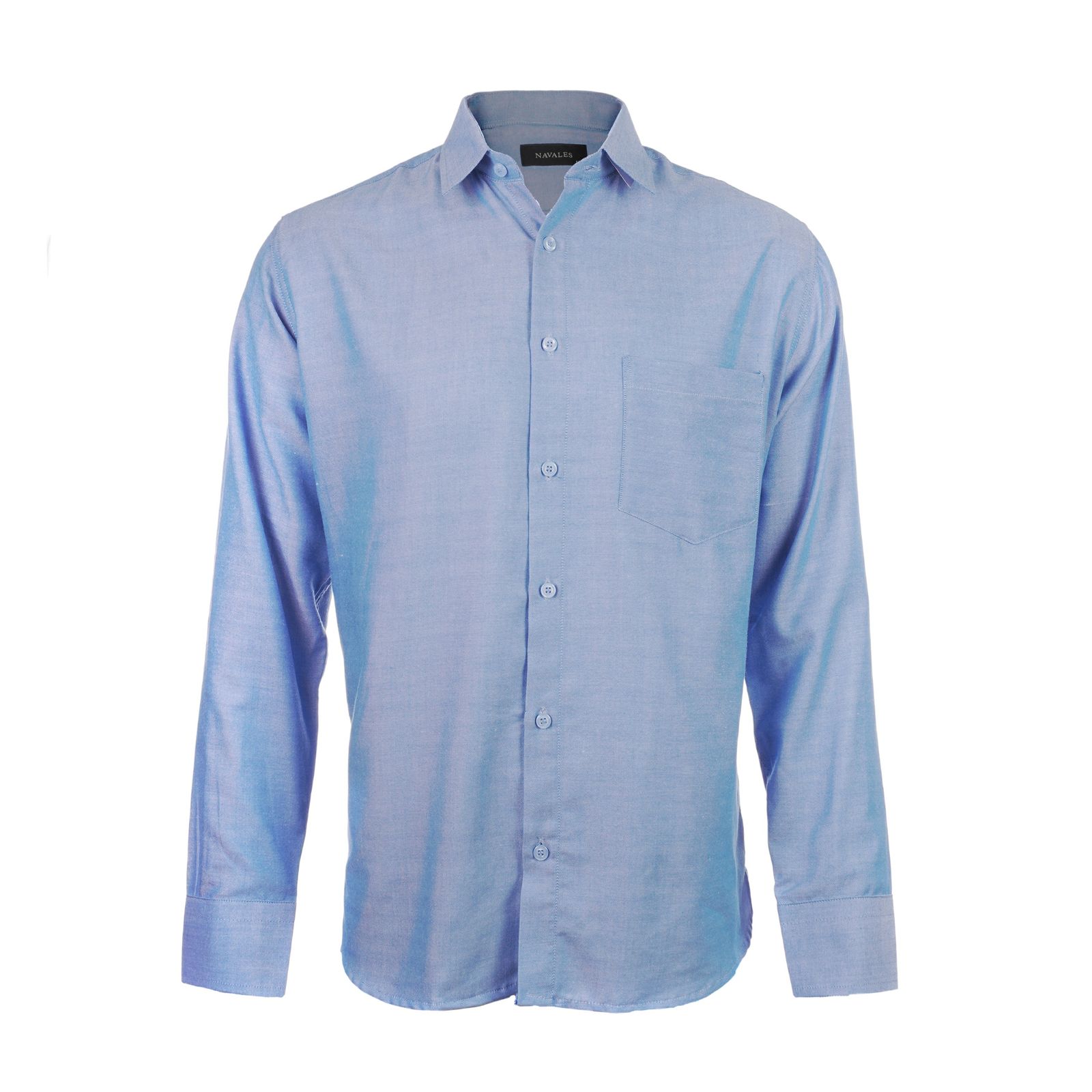 پیراهن آستین بلند مردانه ناوالس مدل Pk3-8020-BL -  - 1