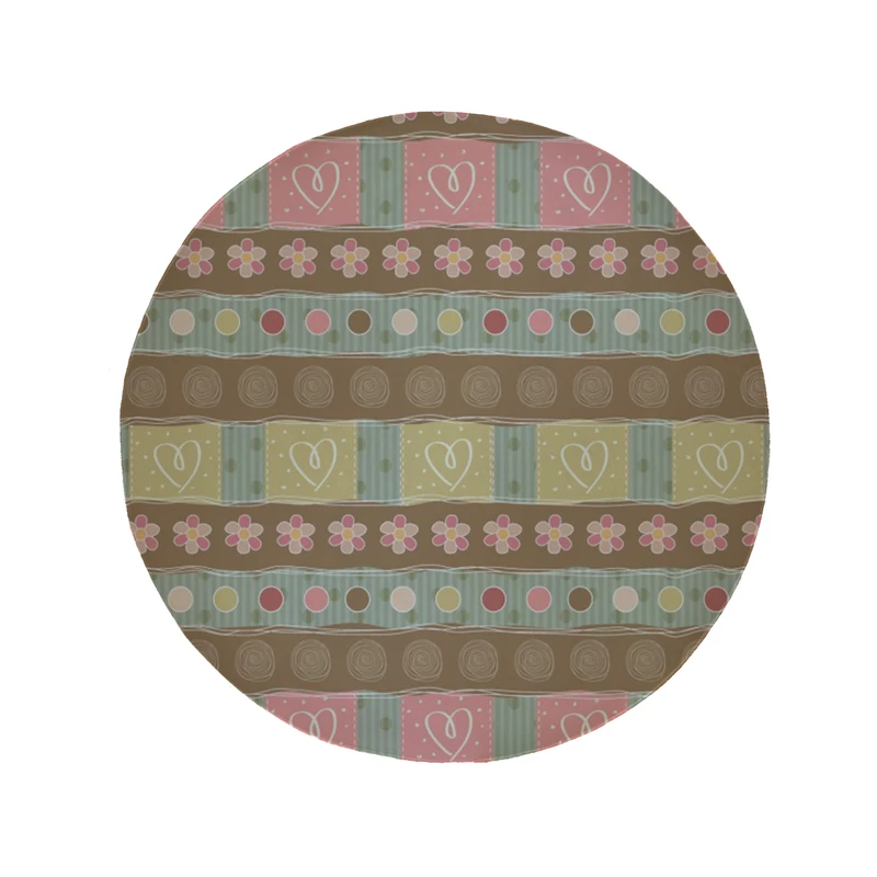 پادری مدل دایره طرح کلاسیک کد 8070 سایز 90 × 90 سانتی متر 