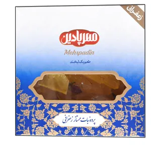  پرده نبات ممتاز زعفرانی مهرپادین - 1000 گرم
