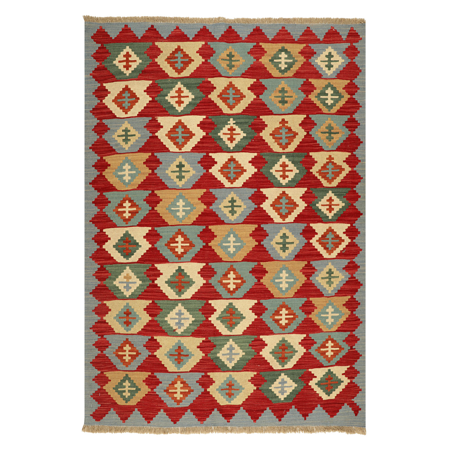 گلیم دستبافت دو و نیم متری مدل قشقایی کد 999065