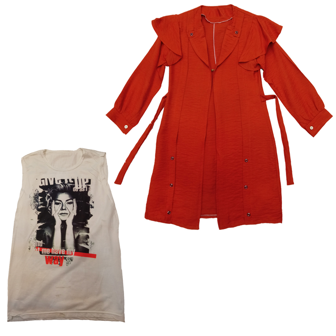 ست تونیک و مانتو دخترانه مدل 014