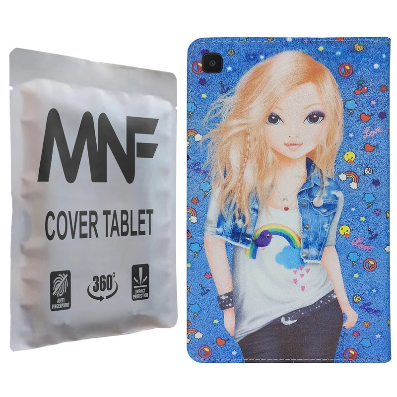 کیف کلاسوری ام ان اف طرح دختر فانتزی کد M-290 مناسب برای تبلت سامسونگ Galaxy Tab A7 Lite / T225