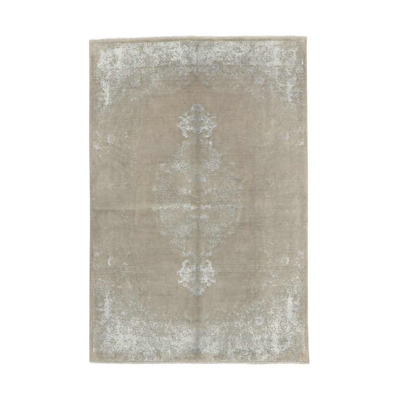 فرش نیمه دستبافت چهار متری طرح وینتیج کد 543895