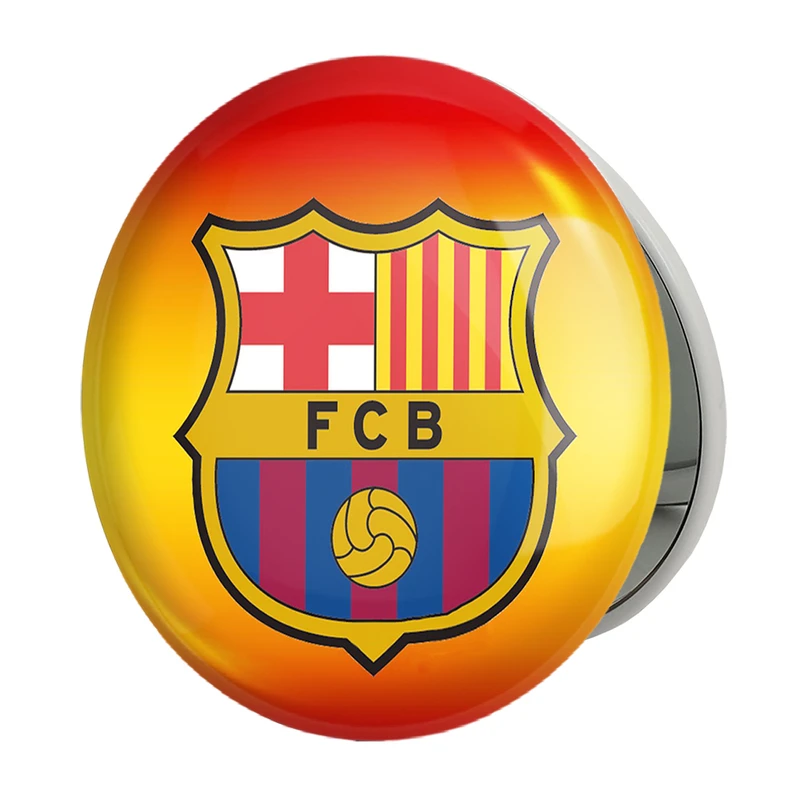 آینه جیبی خندالو طرح باشگاه بارسلونا مدل تاشو کد 26269 