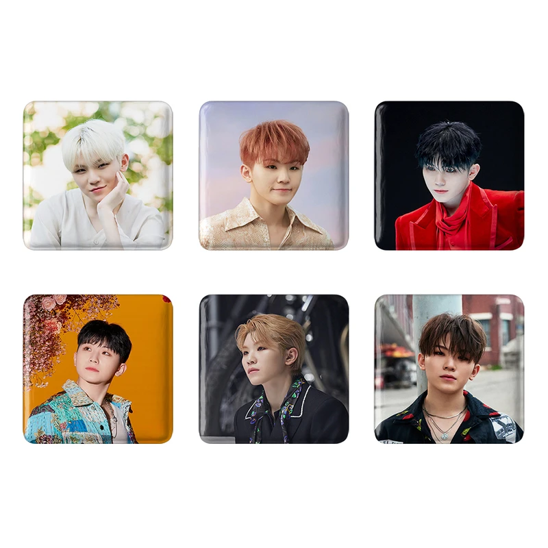 مگنت خندالو طرح ووزی گروه سونتین Seventeen کد 1293A مجموعه 6 عددی