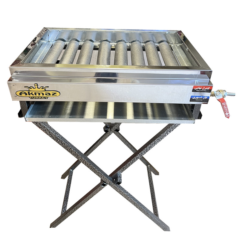 کباب پز آکماز مدل 8 شعله پایه دار