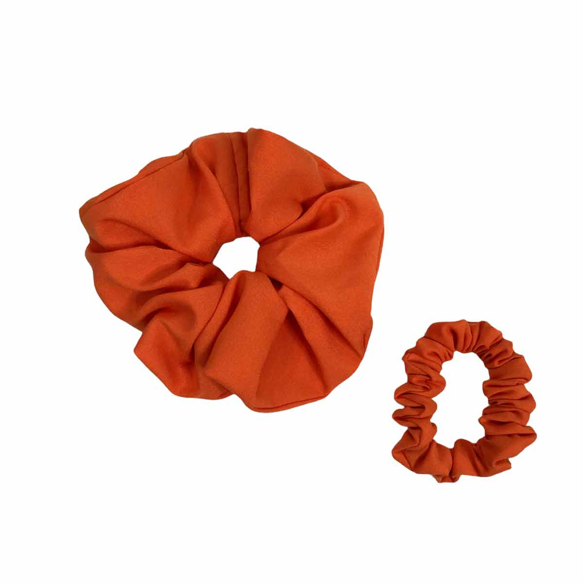 کش مو زنانه مدل اسکرانچی طرح ساده  کد 16  مجموعه 2 عددی