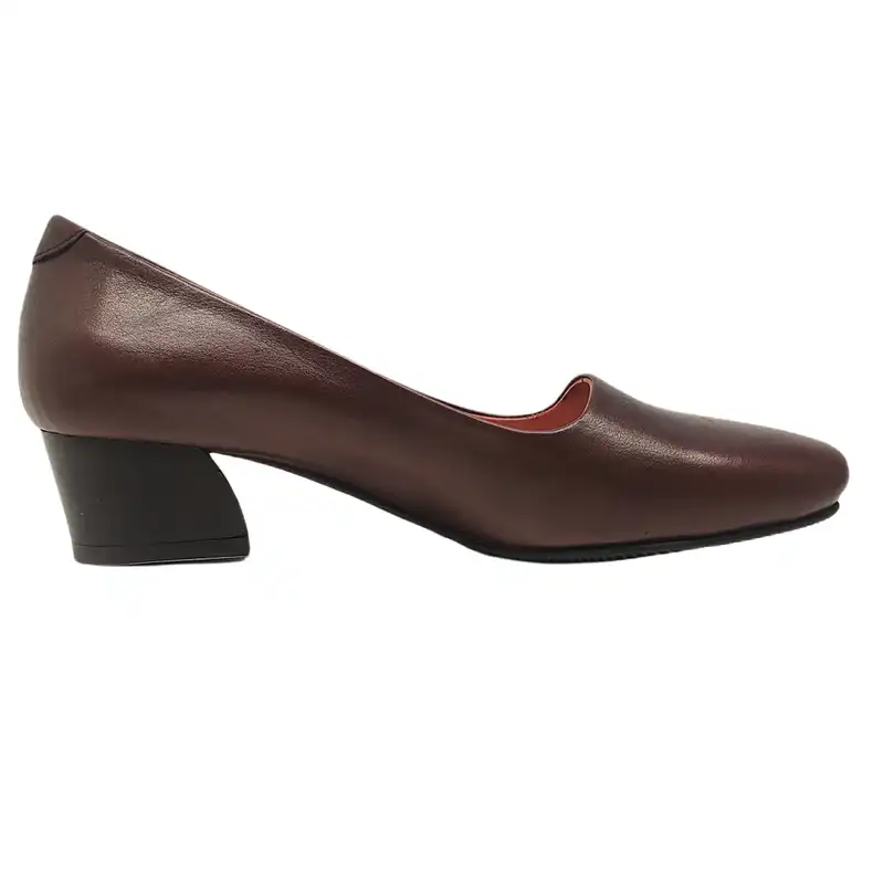 کفش زنانه سرزمین چرم کد 1670 رنگ زرشکی