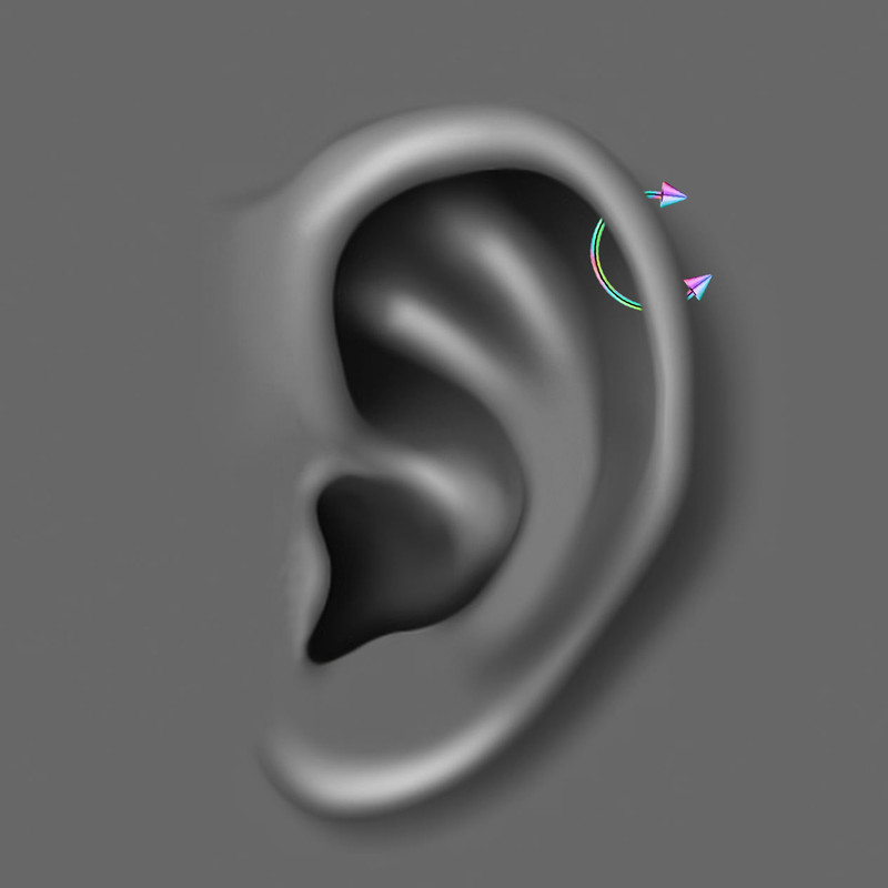 پیرسینگ گوش کد PS690