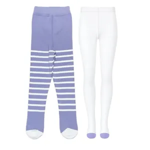 جوراب شلواری دخترانه مدل 143 مجموعه 2 عددی