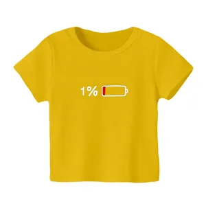 تی شرت آستین کوتاه بچگانه مدل باتری کم شارژ کد۱