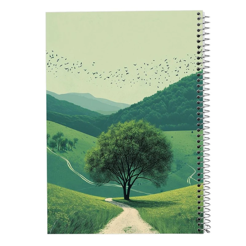 دفتر ژورنال نویسی 50 برگ مدوپد مدل نقطه ای طرح طبیعت کد DF15325