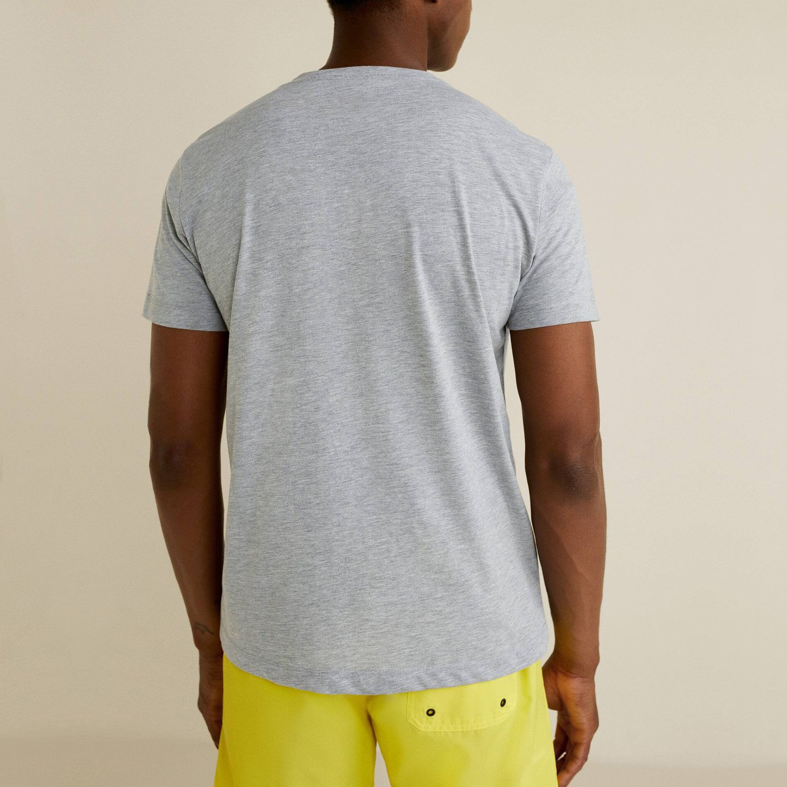 تی شرت آستین کوتاه مردانه مانگو مدل GR705LEI -  - 4