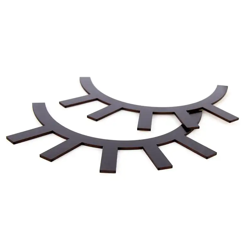 استیکر مدل چوبی طرح پلک کد 4055 مجموعه 2 عددی