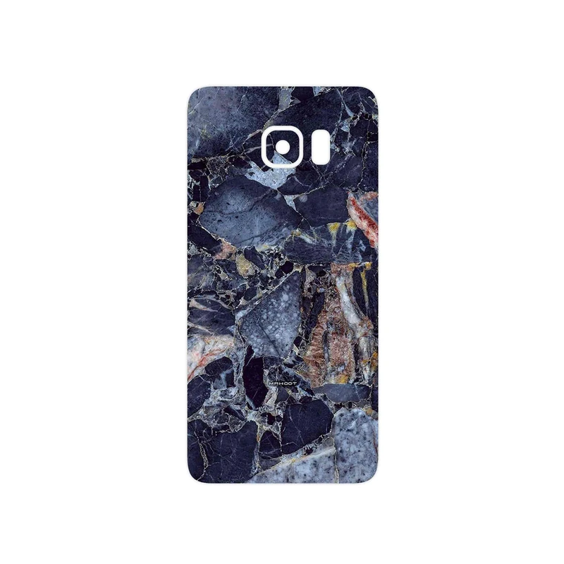 برچسب پوششی ماهوت مدل Broken black marble مناسب برای گوشی موبایل سامسونگ Galaxy S6 Edge