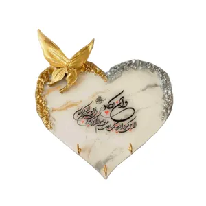 جاکلیدی رزینی مدل دیواری طرج وان یکاد قلبی