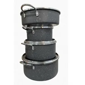 سرویس قابلمه و تابه گرانیتی 7 پارچه فرموک طرح ایفل