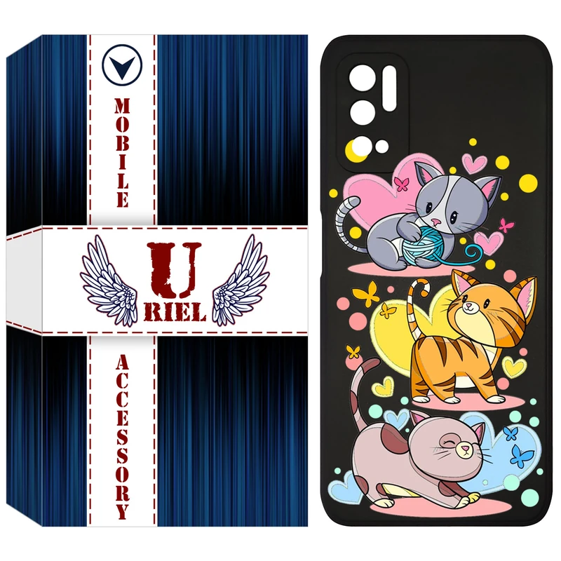 کاور یوریل مدل KSH کد 6 طرح گربه مناسب برای گوشی موبایل شیائومی Redmi Note 11SE