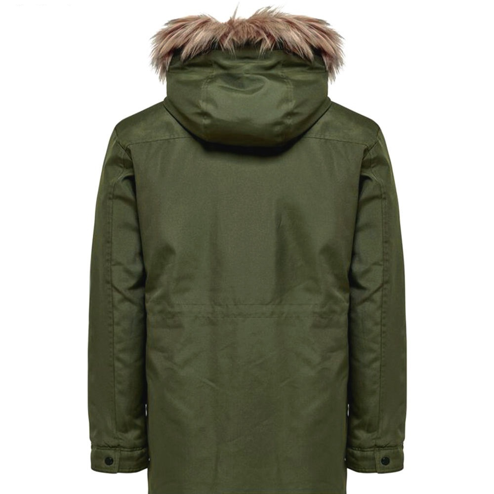 کاپشن مردانه اونلی اند سانز مدل LONG PARKA 002