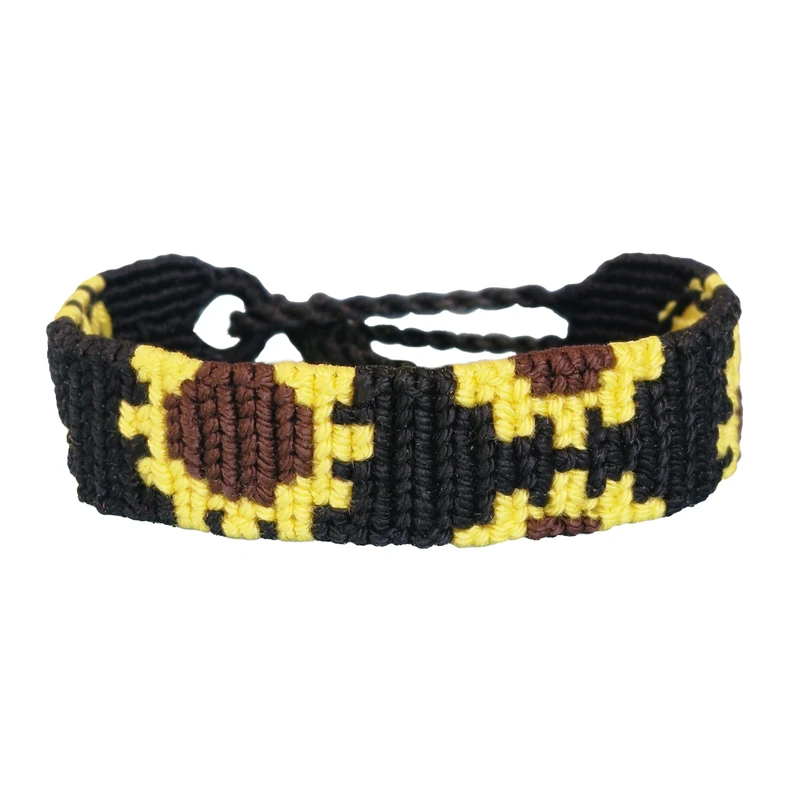 دستبند بافت مدل آفتابگردان