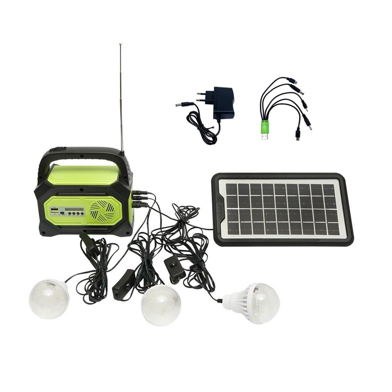 سیستم روشنایی خورشیدی جی دی پلاس مدل GD-8073