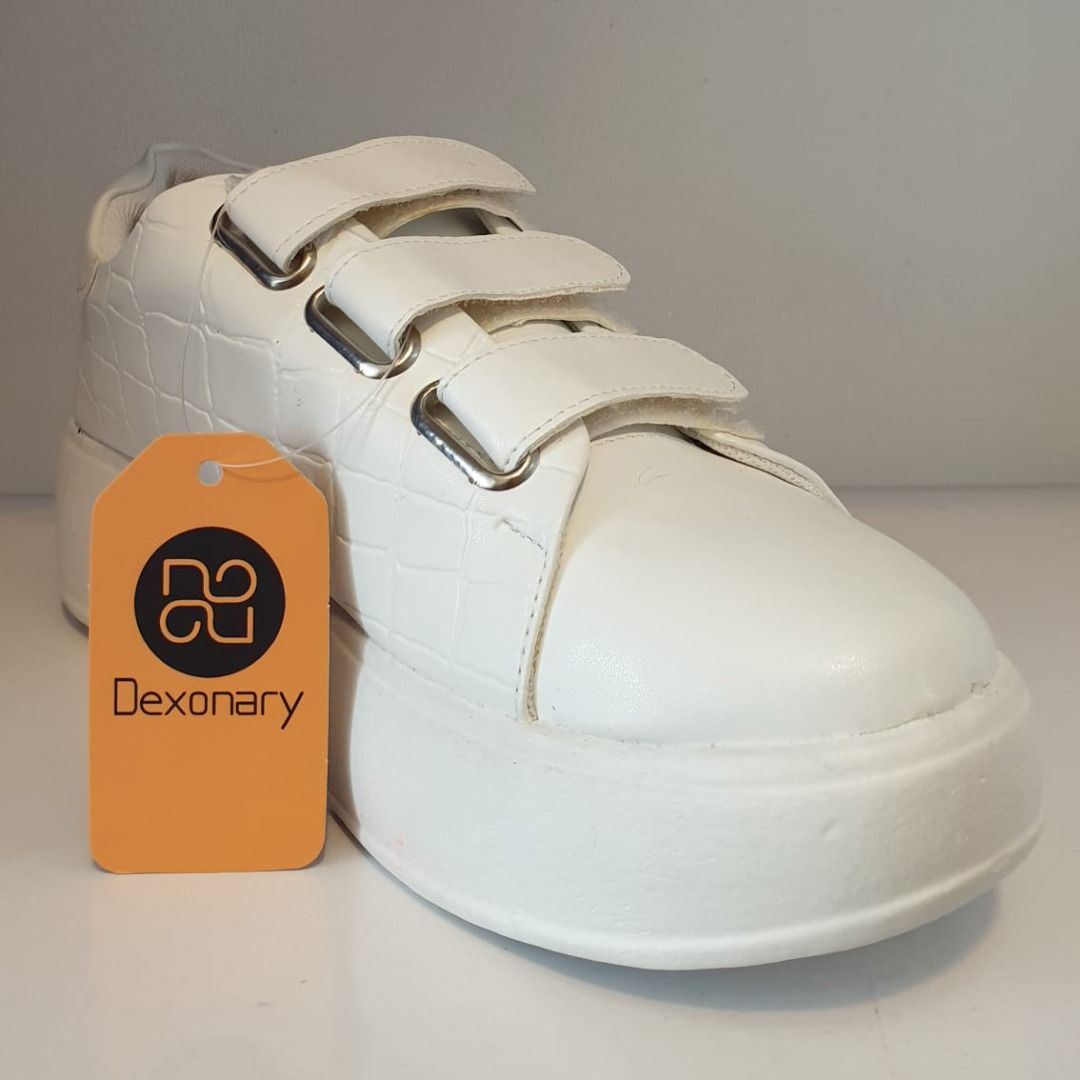 کفش روزمره زنانه دکسونری مدل 359001801  اسپرت طرح سنگی رنگ سفید -  - 5