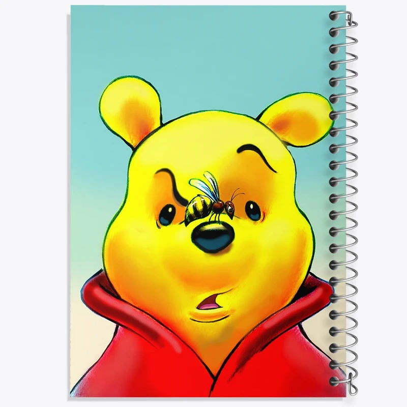 دفتر شطرنجی 50 برگ خندالو مدل وینی پو کد F2255