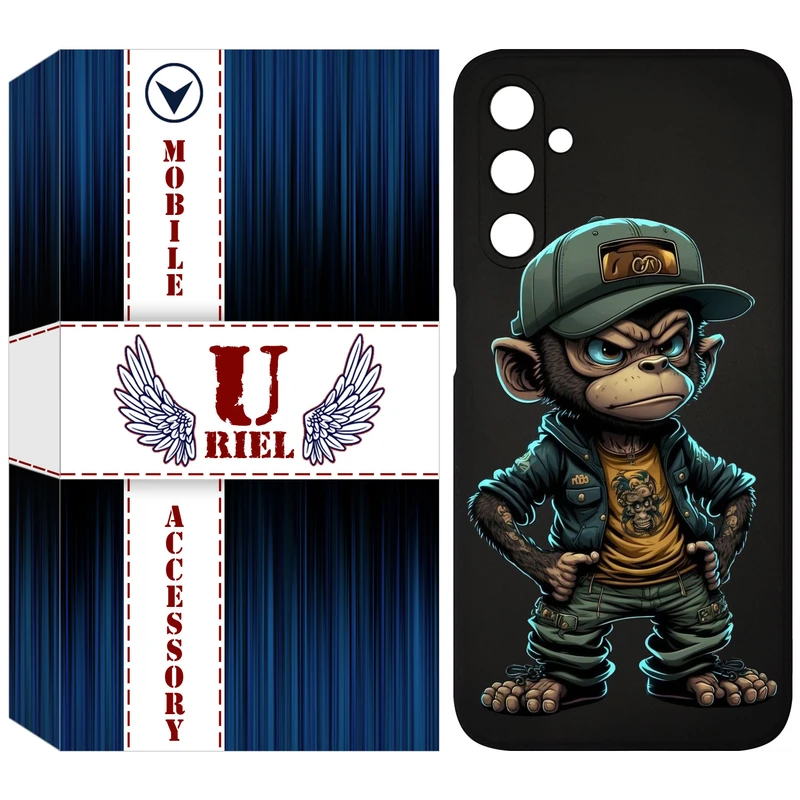 کاور یوریل مدل KSH کد 37 طرح Monkey مناسب برای گوشی موبایل سامسونگ Galaxy A24