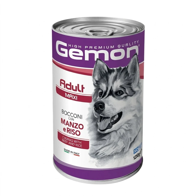 کنسرو سگ بالغ جمون مدل Maxi Adult Dog Chunks طعم گاو وزن 1250 گرم