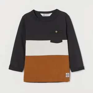 تی شرت آستین بلند پسرانه اچ اند ام مدل 0947935002