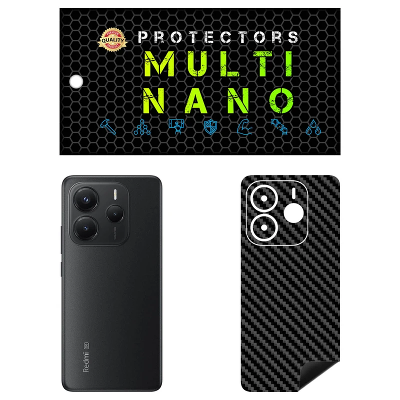 برچسب پوششی مولتی نانو طرح کربن مدل X-F1C مناسب برای گوشی موبایل شیائومی Redmi Note 14 5G (India)