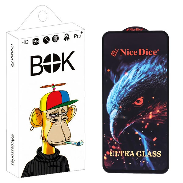 محافظ صفحه نمایش بوک مدل  GALA NICE DICE مناسب برای گوشی موبایل اپل Iphone 13PROMAX