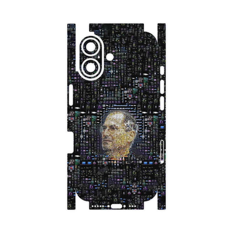 برچسب پوششی ماهوت مدل Collage of Steve Jobs 2-FullSkin مناسب برای گوشی موبایل اپل iPhone 16