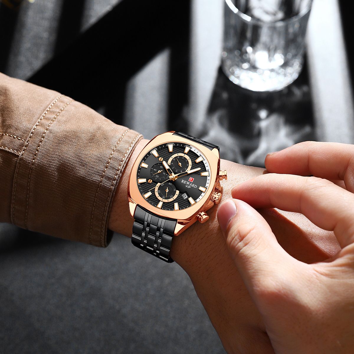 ساعت مچی عقربهای مردانه ریوارد مدل 81065M - - 6