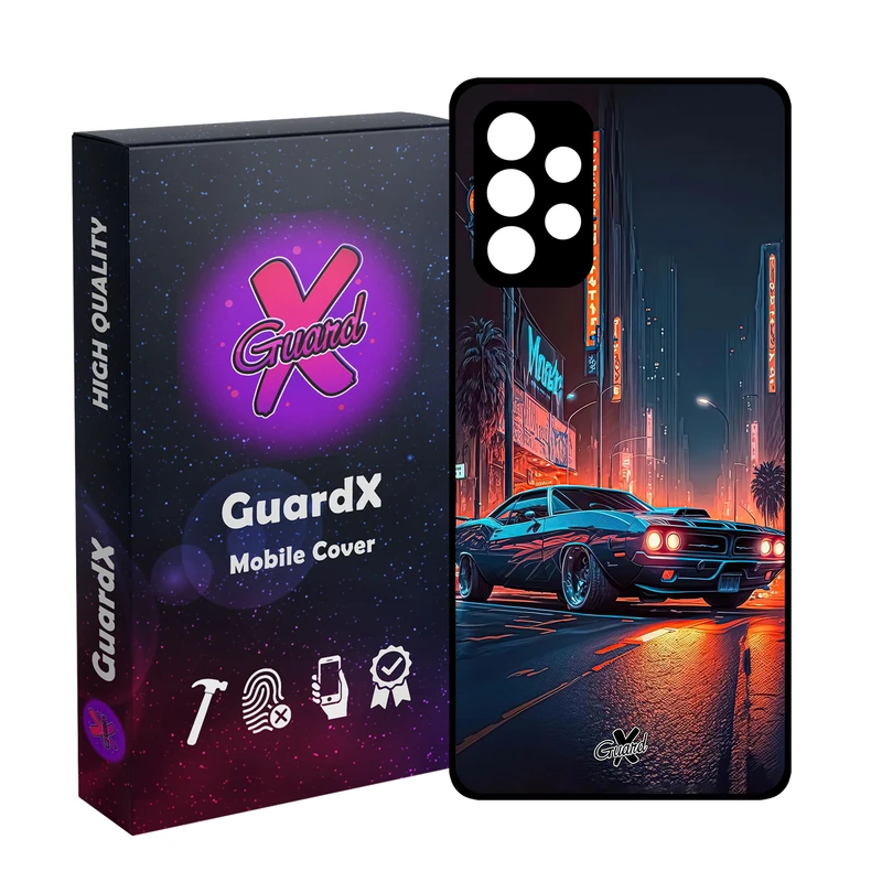 کاور گارد ایکس طرح ماشین مدل Glass10609 مناسب برای گوشی موبایل سامسونگ Galaxy A32 4G