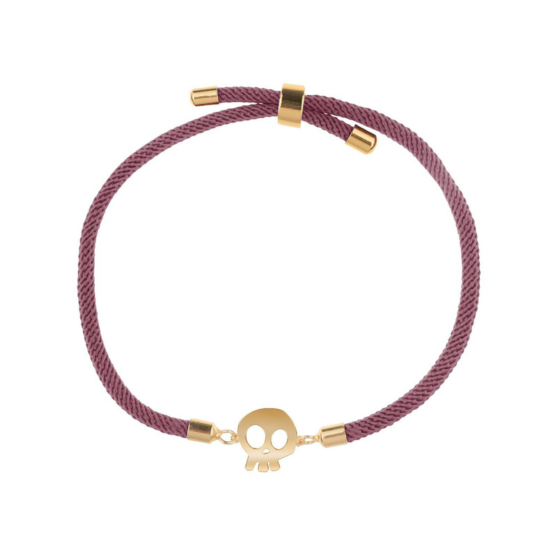 دستبند طلا 18 عیار زنانه مدوپد مدل جمجمه کد D34-10300