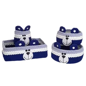 سبد قلاب بافی تریکو کد 6 مجموعه 4 عددی