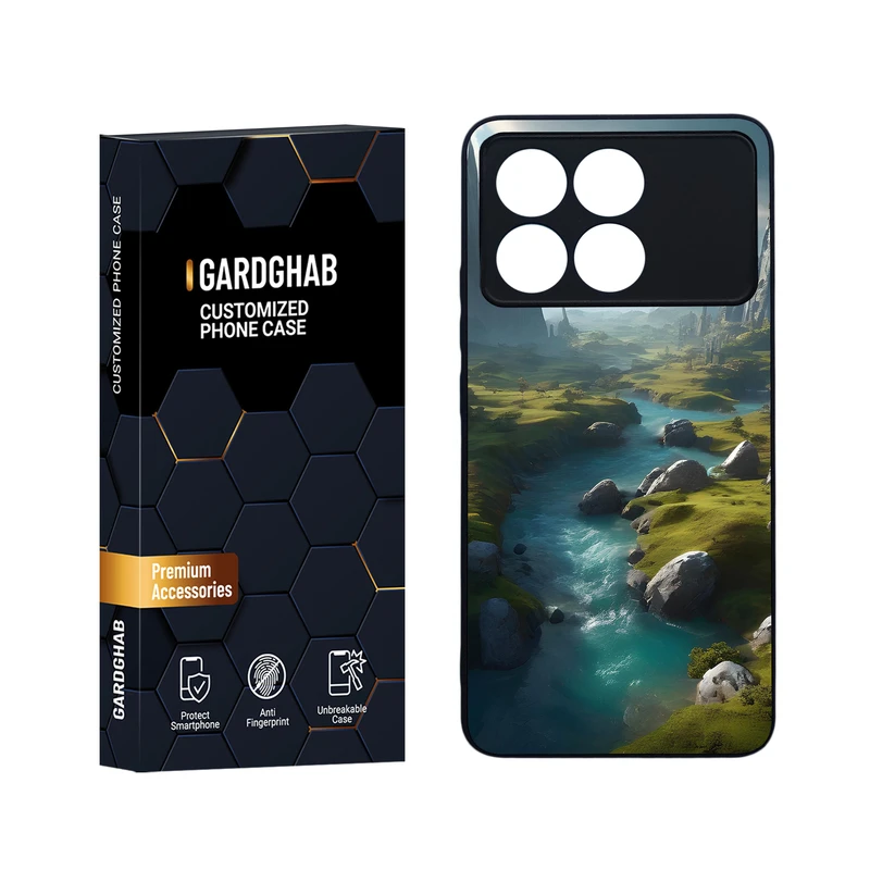کاور گارد قاب مدل هنری مناسب برای گوشی موبایل شیائومی Redmi K70 / K70 Pro / Poco F6 Pro 5G