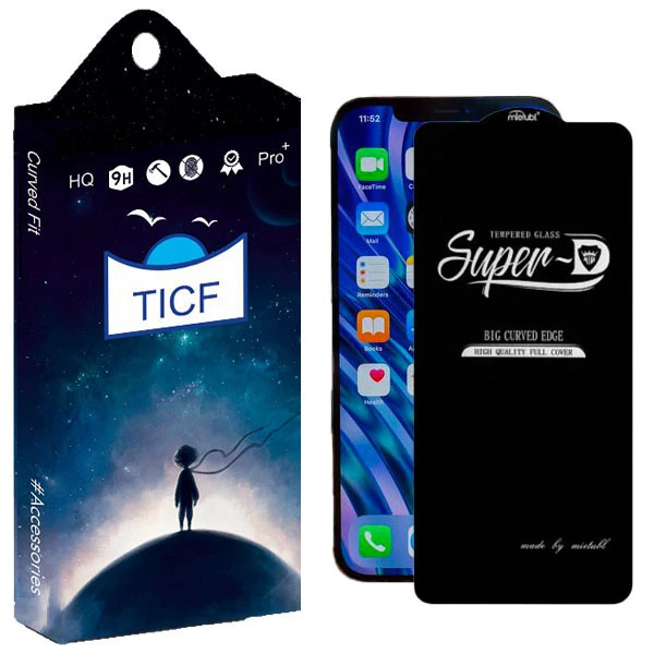 محافظ صفحه نمایش تی آی سی اف مدل  carbon Super D مناسب برای گوشی موبایل اپل IPHONE 12PROMAX