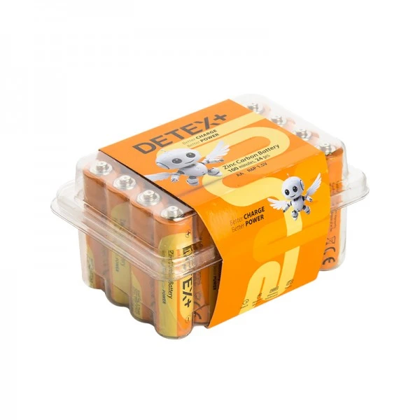 باتری قلمی دتکس پلاس مدل R6P بسته 24 عددی